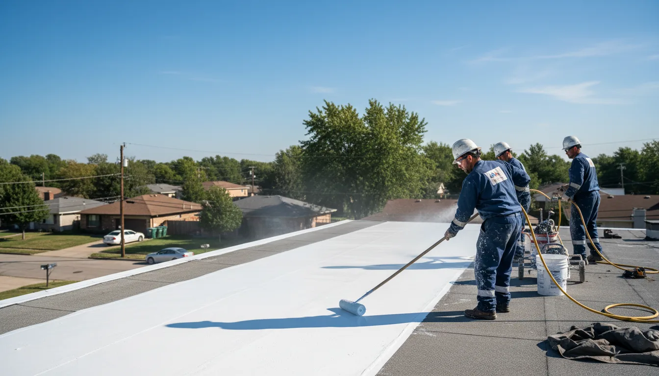 Commercial roof coating in Saranac, MI near me